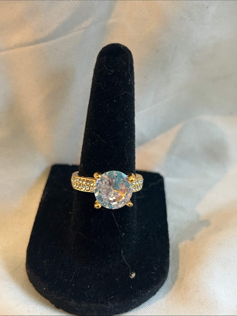 Gold-Tone Crystal Statement Ring - Women Jewelry